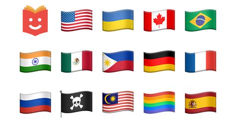 emoji de banderas de paises
